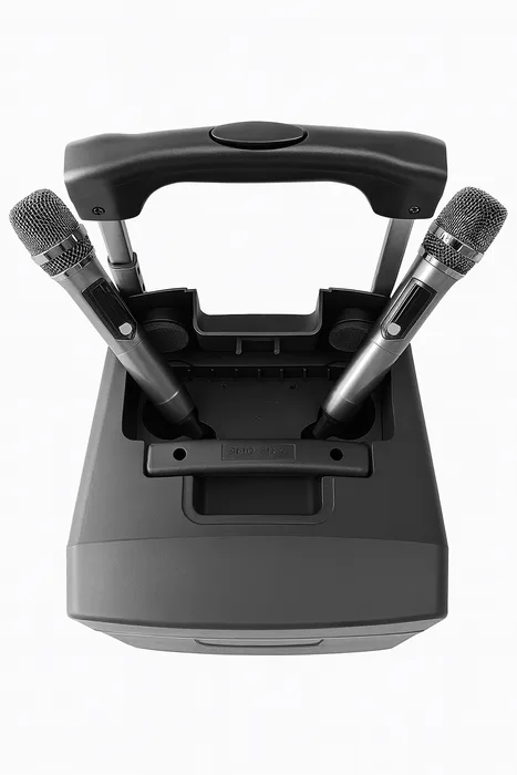 בידורית 10";+1 300W מיק אלחוטי*2 +BT ידית טרולי MAX10HB