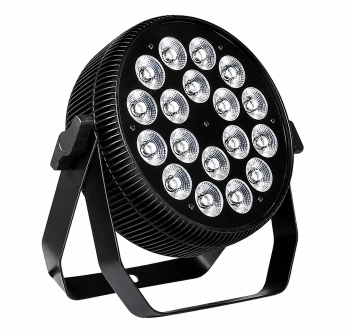 SLIM PAR18*15W 6IN1 RGBWAU פנס שטיפה-ממתכת