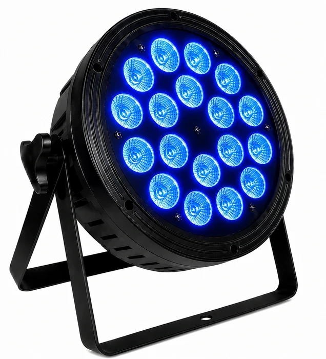 סט תאורה מקצועית – 4 פנסי Par LED 18×10W RGB+WW 4in1+ סטנד תאורה מסיבי ממתכת