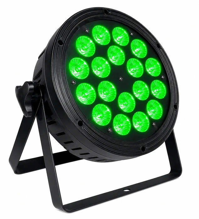 סט תאורה מקצועית – 4 פנסי Par LED 18×10W RGB+WW 4in1+ סטנד תאורה מסיבי ממתכת