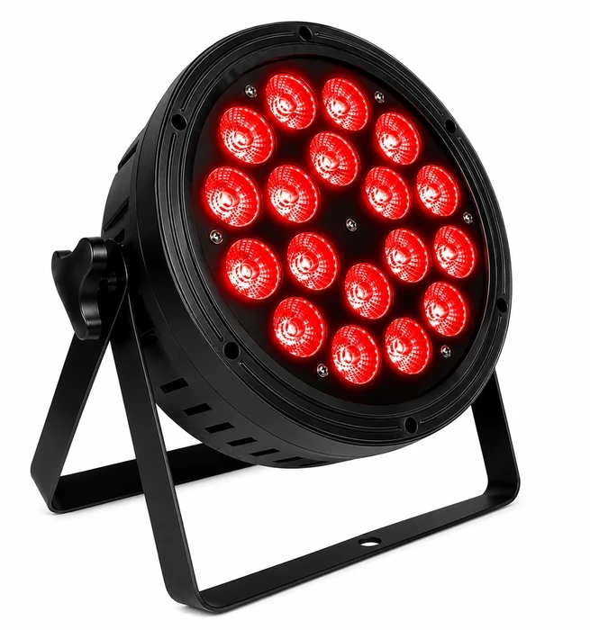 סט תאורה מקצועית – 4 פנסי Par LED 18×10W RGB+WW 4in1+ סטנד תאורה מסיבי ממתכת