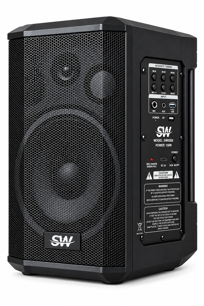 בידורית ניידת MAX-5.5 150W סאונד איכותי לכל מטרה 5.5";