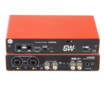 כרטיס קול UMC22 US ממותג:SW עם קדם מגבר Midas