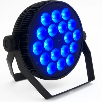SLIM PAR18*15W 6IN1 RGBWAU פנס-ממתכת