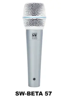 מיקרופון דינמי כולל כבל מיקרופון וראש מיקרופון SW- BETA57