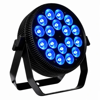 SLIM PAR18*15W 6IN1 RGBWAU פנס שטיפה-ממתכת