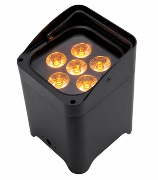 פנס נטען אלחוטי LED 6×18W RGBWA+UV (6in1)